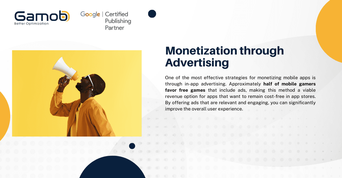 Monetization through Advertisng