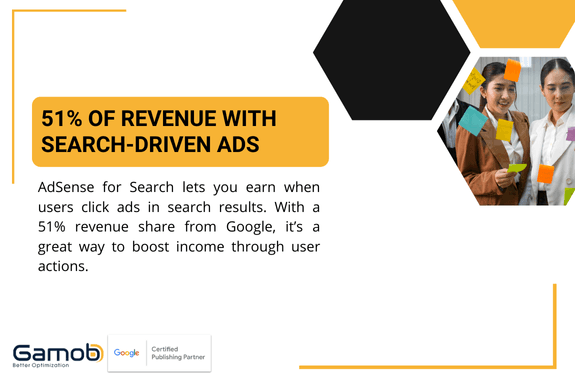 51% of revenue with search-driven ads